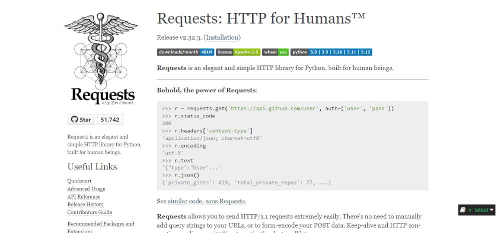 Requests for Python web scraping