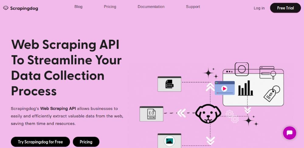 Scrapingdog home page Scrapingdog home page