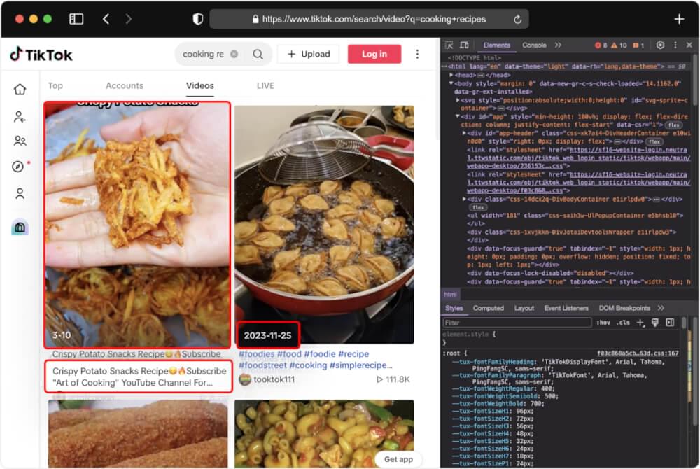 TikTok Video Details
