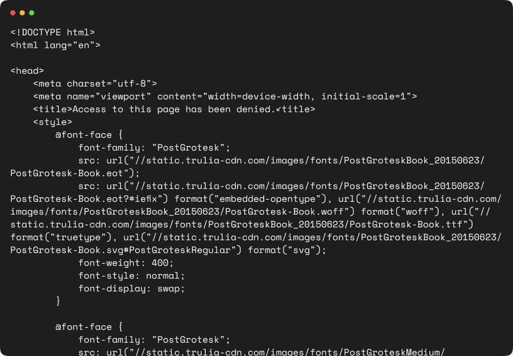 Output HTML Snapshot