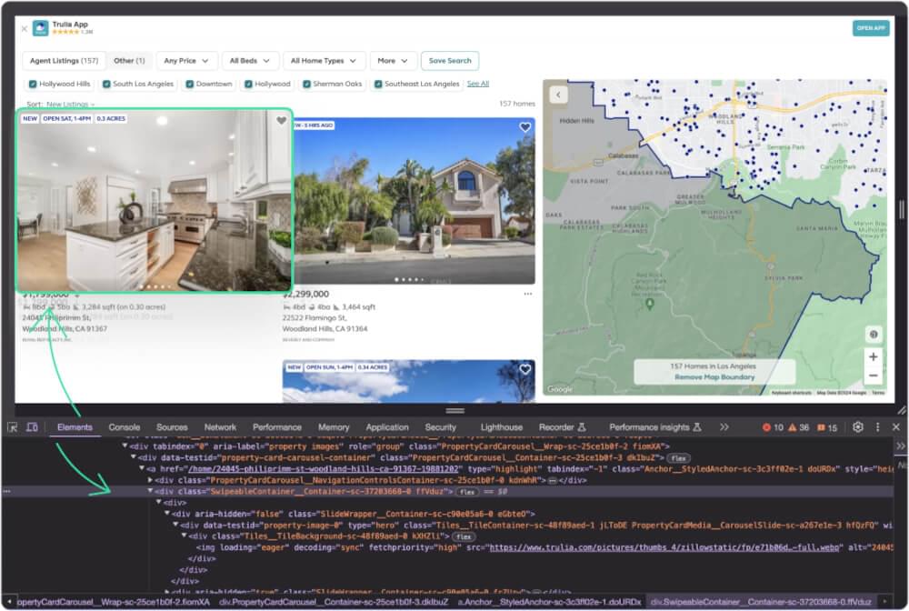 Scrape Trulia images