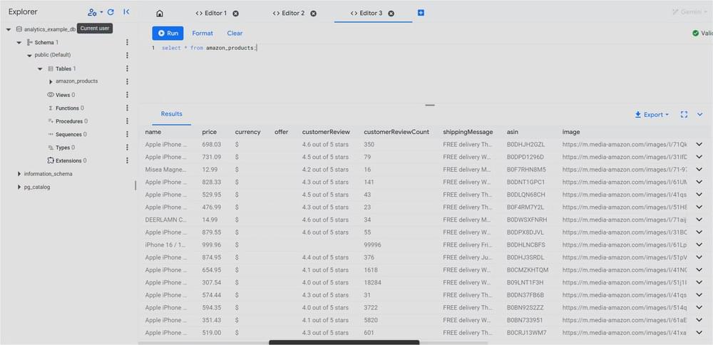 An image showing tabular data