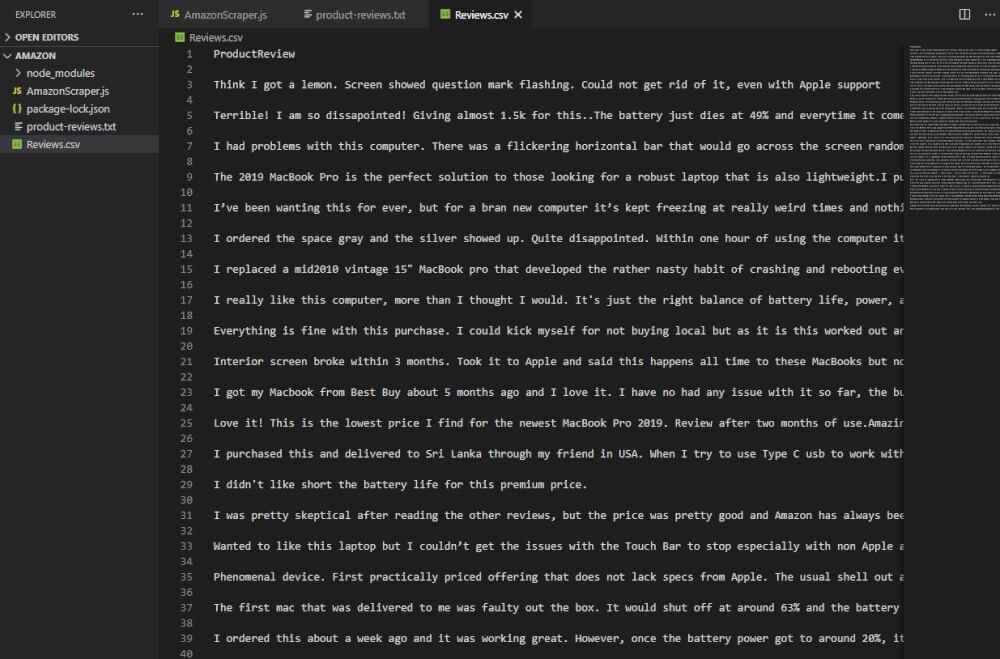 Amazon product review