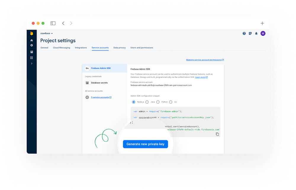 Firebase Database Key