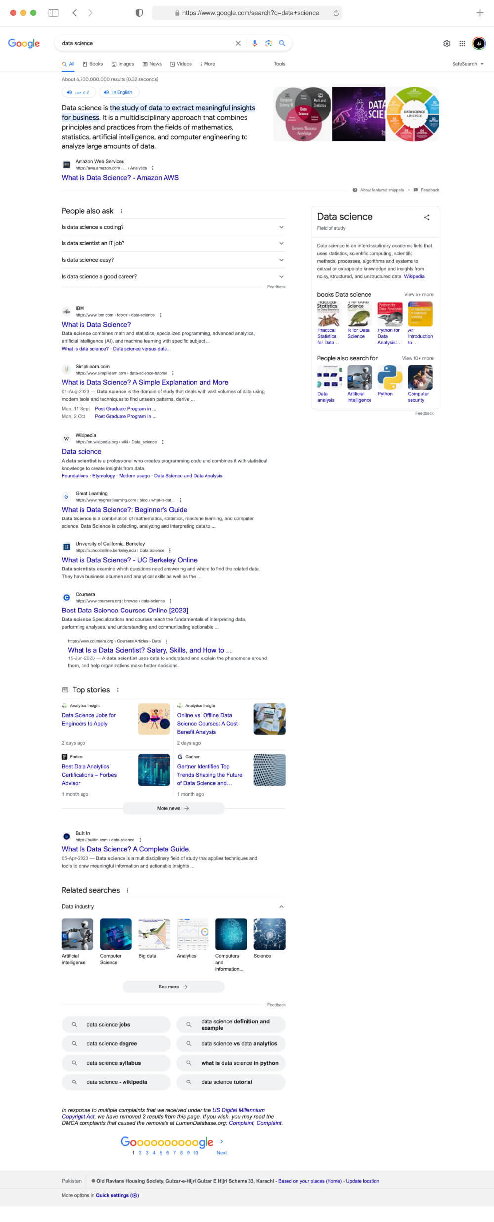 Google Search Page Scraper