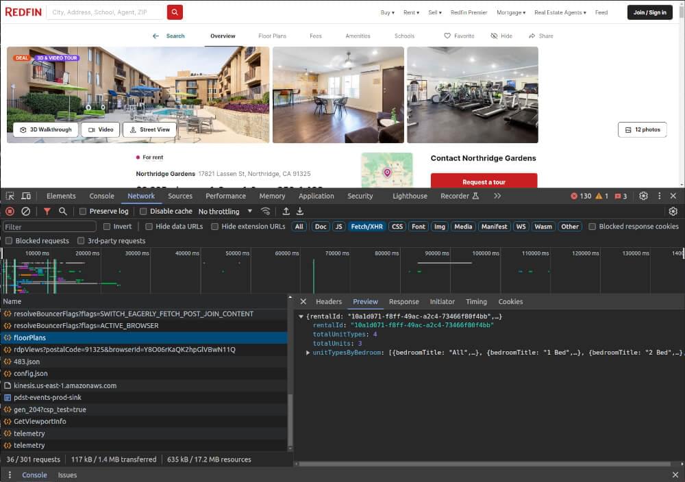 Redfin Rental API