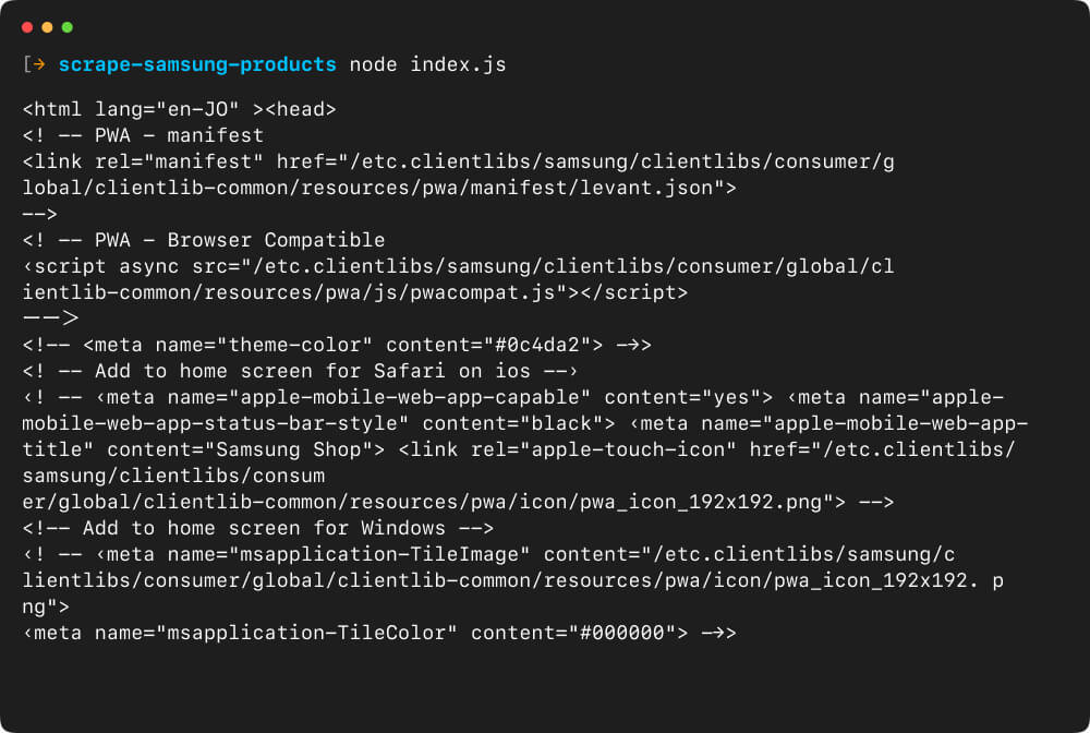 html data extraction output html data extraction output