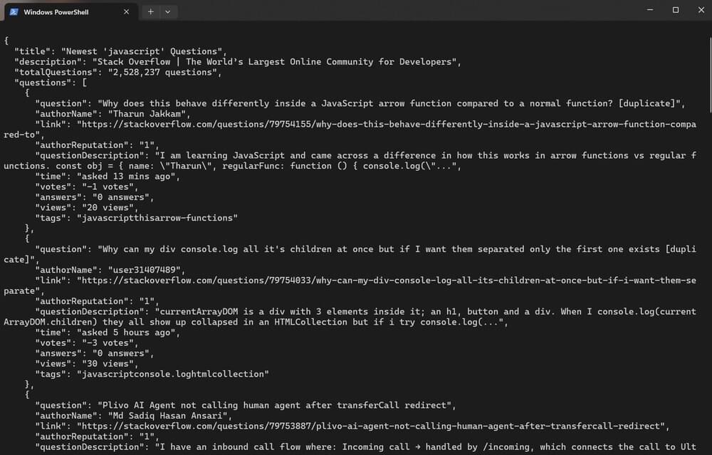 Scrape Stackoverflow Scrape Stackoverflow