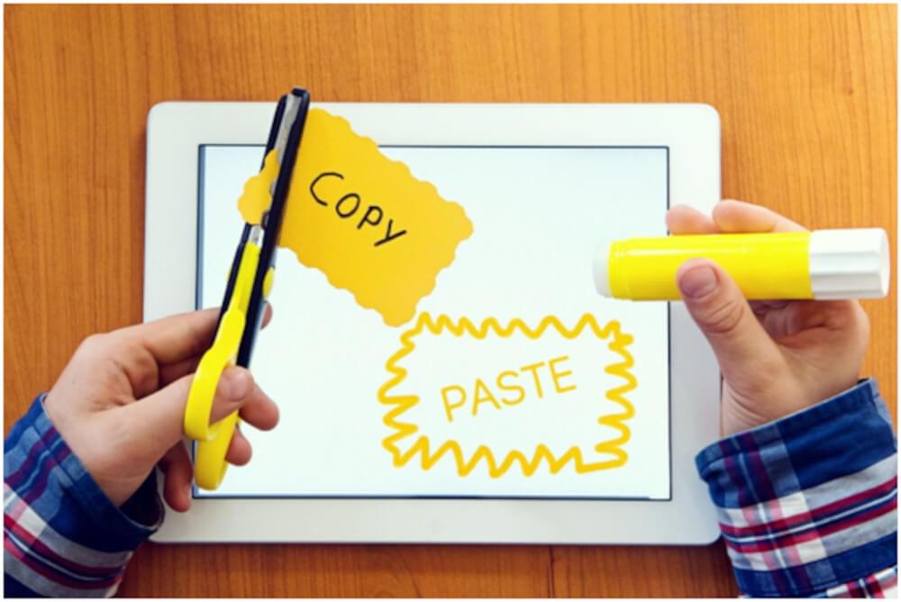 Usual method of Copy-Paste