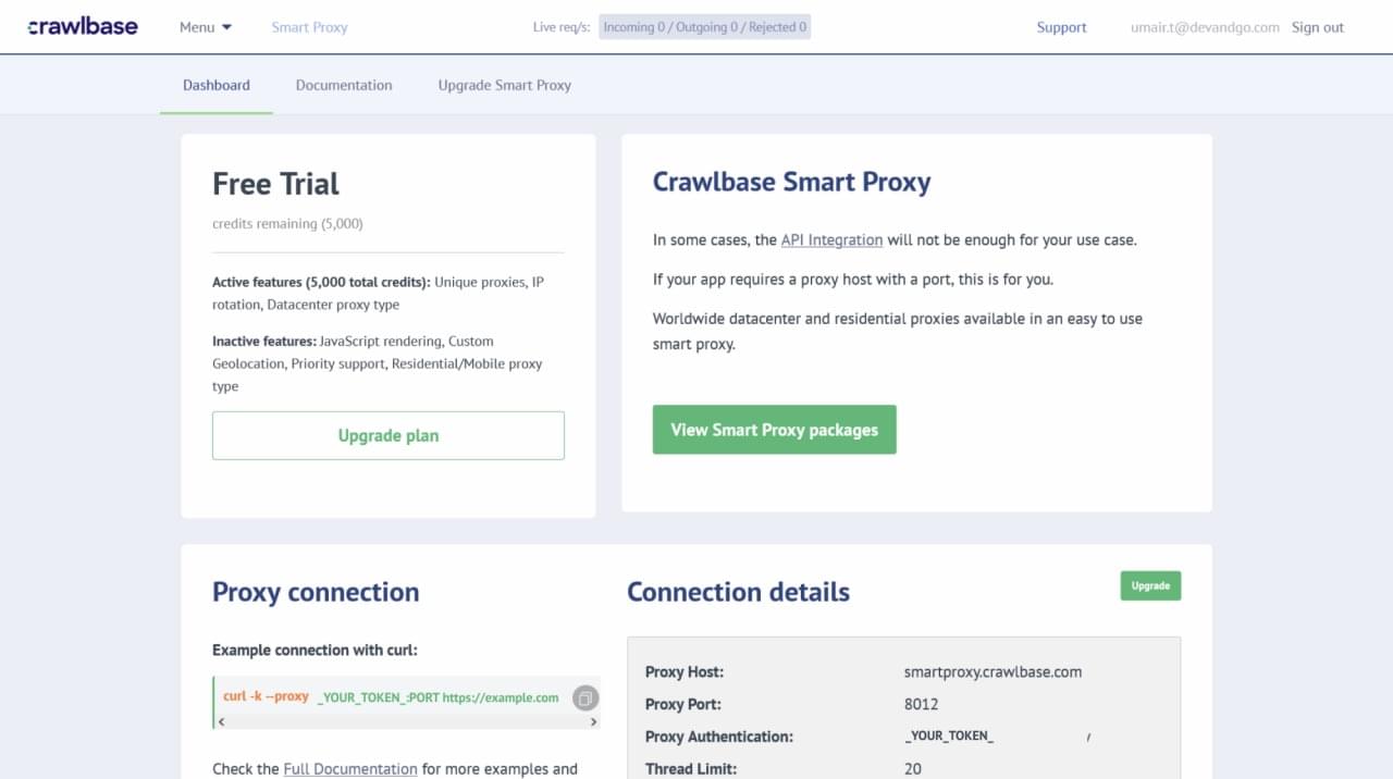 SmartProxy Dashboard